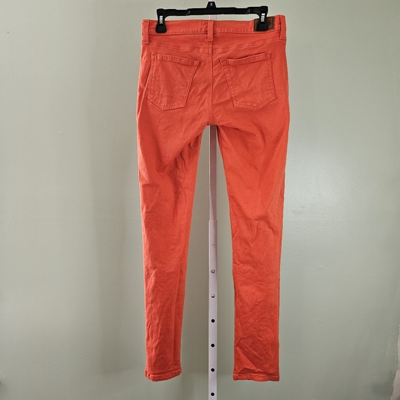 Fossil Skinny Jeans Bright Orange Size 28 Mid Rise - Picture 4 of 10